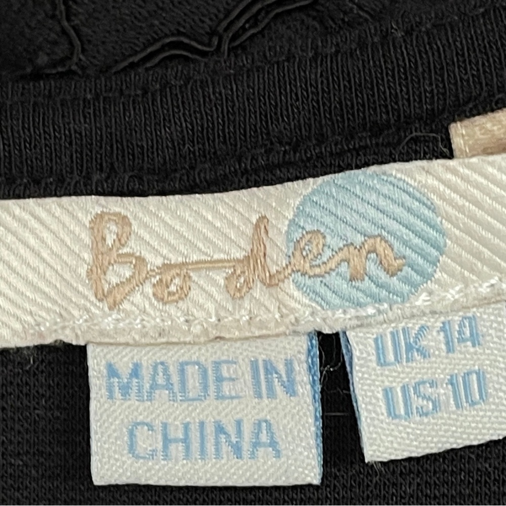 Boden black lace top 10 - Picture 9 of 9